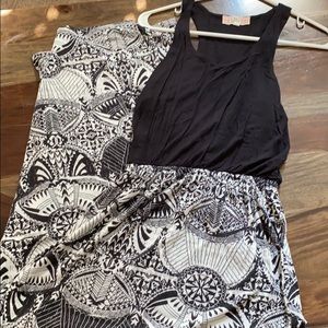 Black and White Maxi Dress